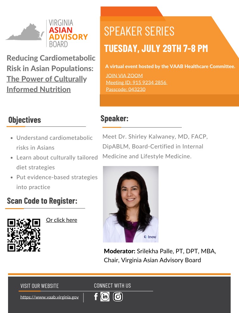 Banner: Reducing Cardiometabolic Risk in Asian Populations